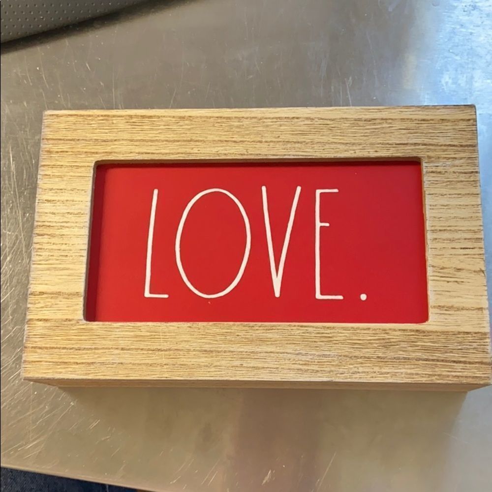 Rae Dunn LOVE ❤️ Red Valentine Sign Wall Table
